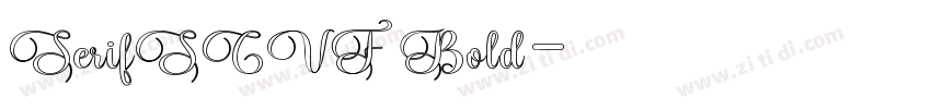 SerifSCVF Bold字体转换